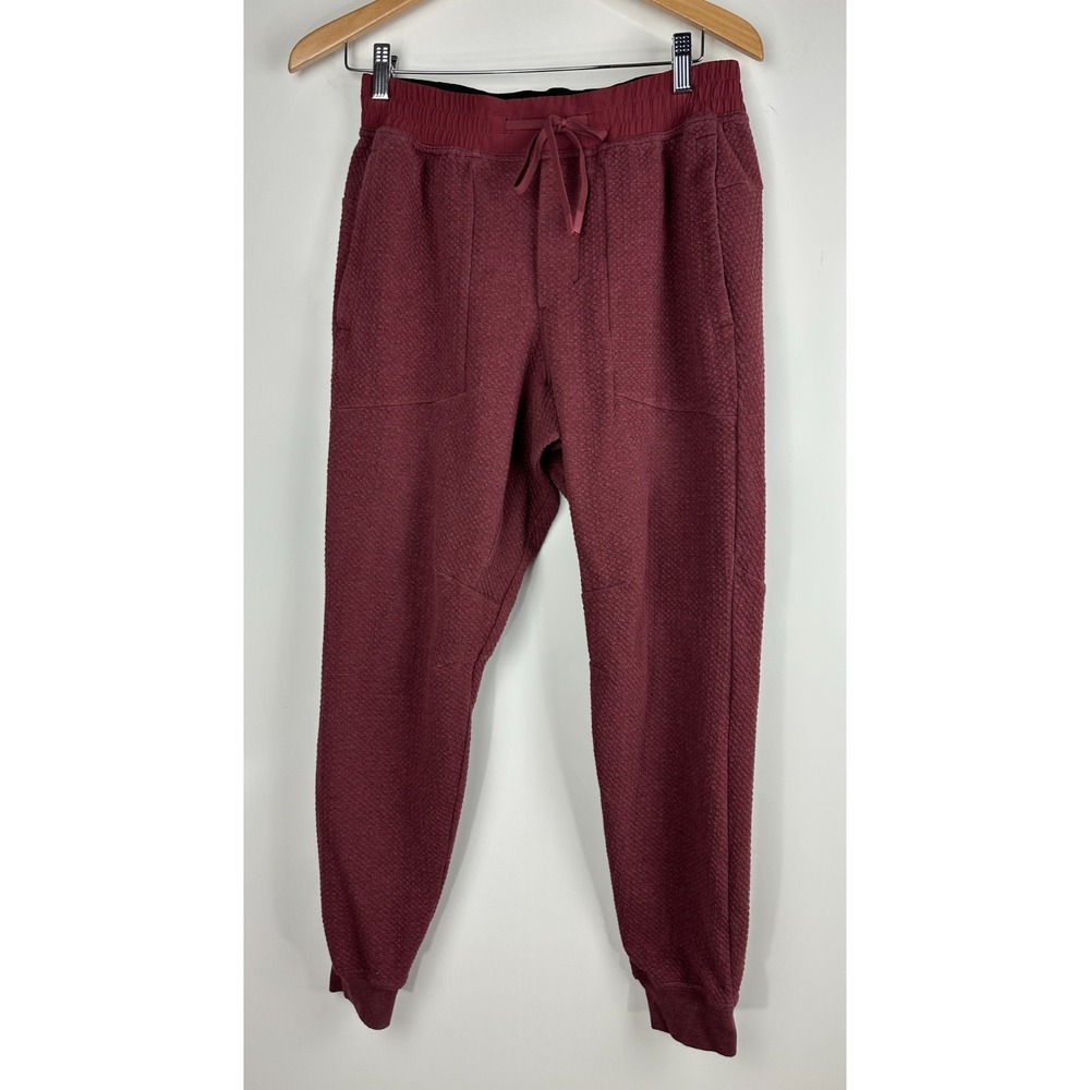 Lululemon At Ease Jogger 29" Inseam Heathered Savannah Red Men's Size Medium - Picture 2 of 13